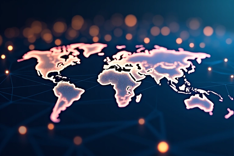 Abstract illustration of communication network